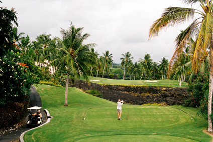 Golfing on Maui is wonderful.