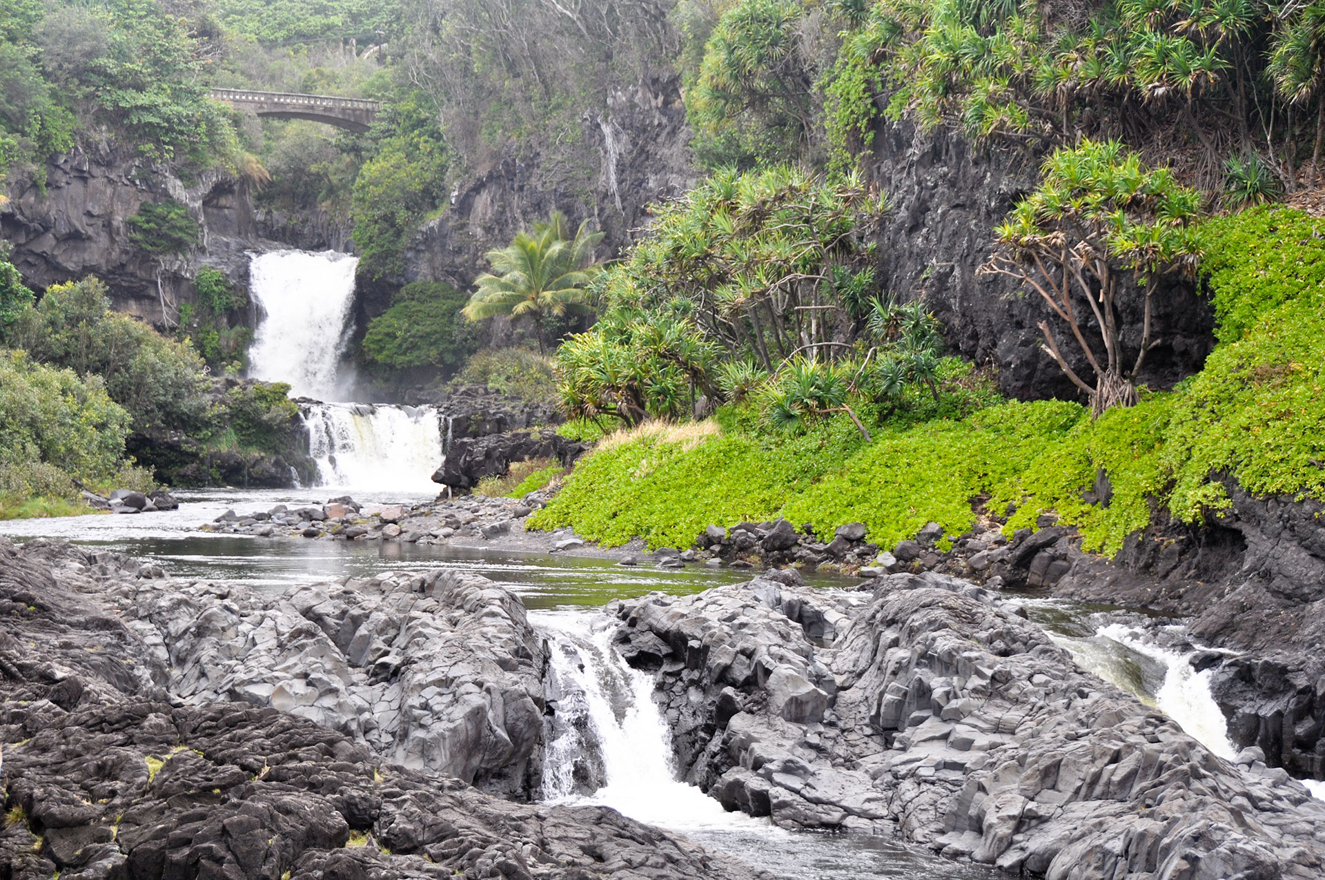 The Seven Sacred Pools are part of Haleakala National Park on Maui.